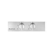 Artusi 30cm Domino Dual Gas Cooktop - With Cast Iron Trivet in Stainless Steel gallery detail image