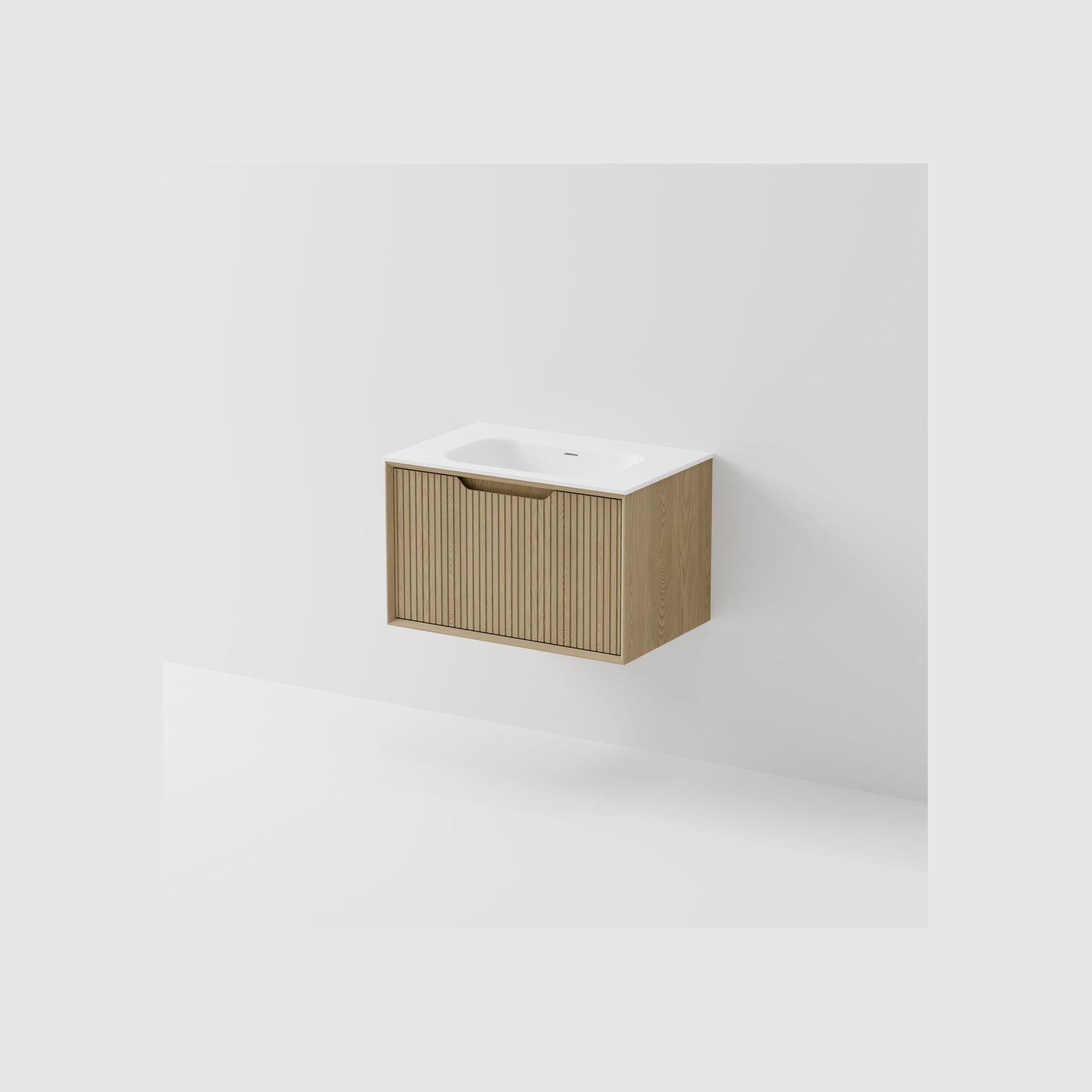 Aria 750 Wall Hung Vanity | Inset Basin gallery detail image