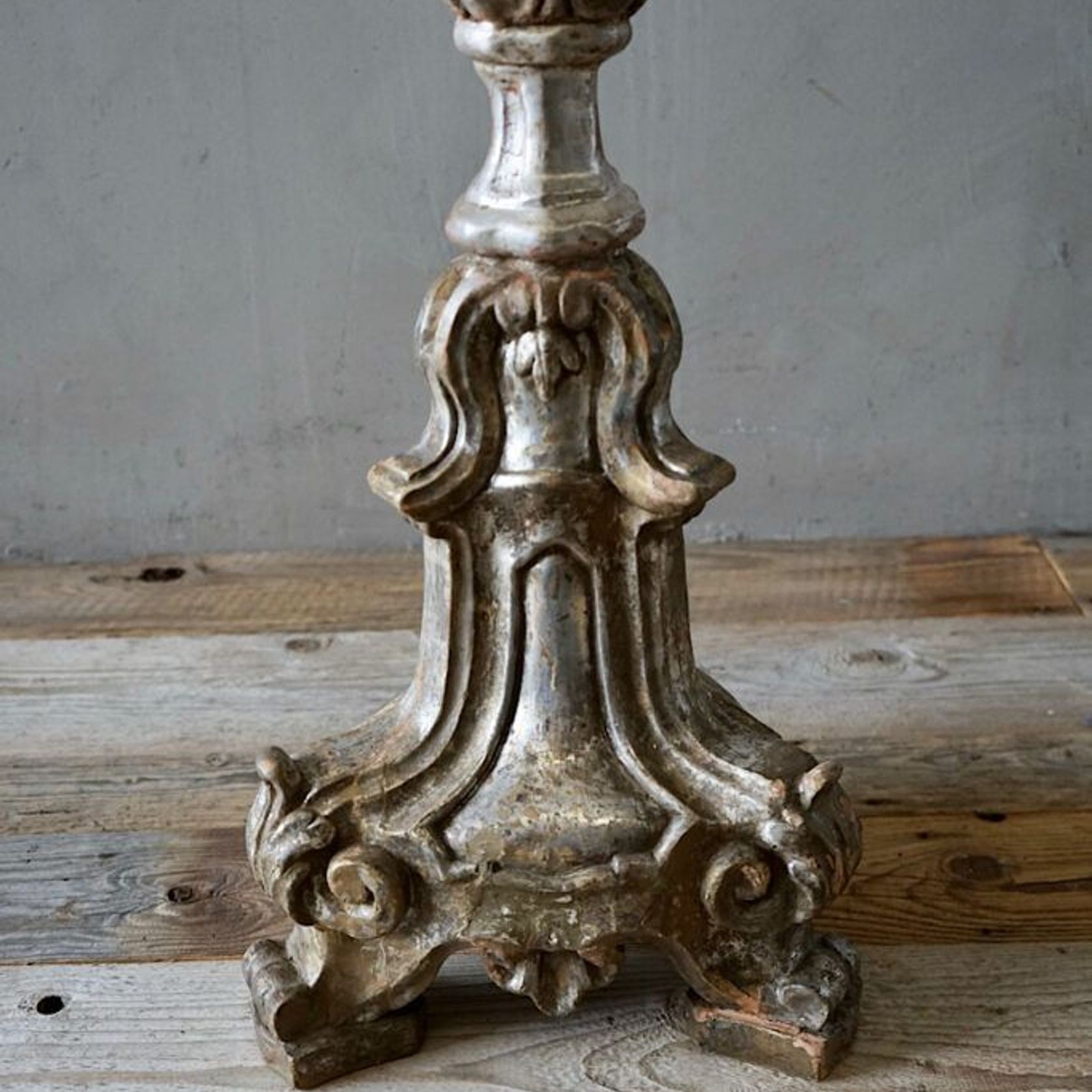 Large Antique Italian Torchere Candlestick - 1230mm gallery detail image