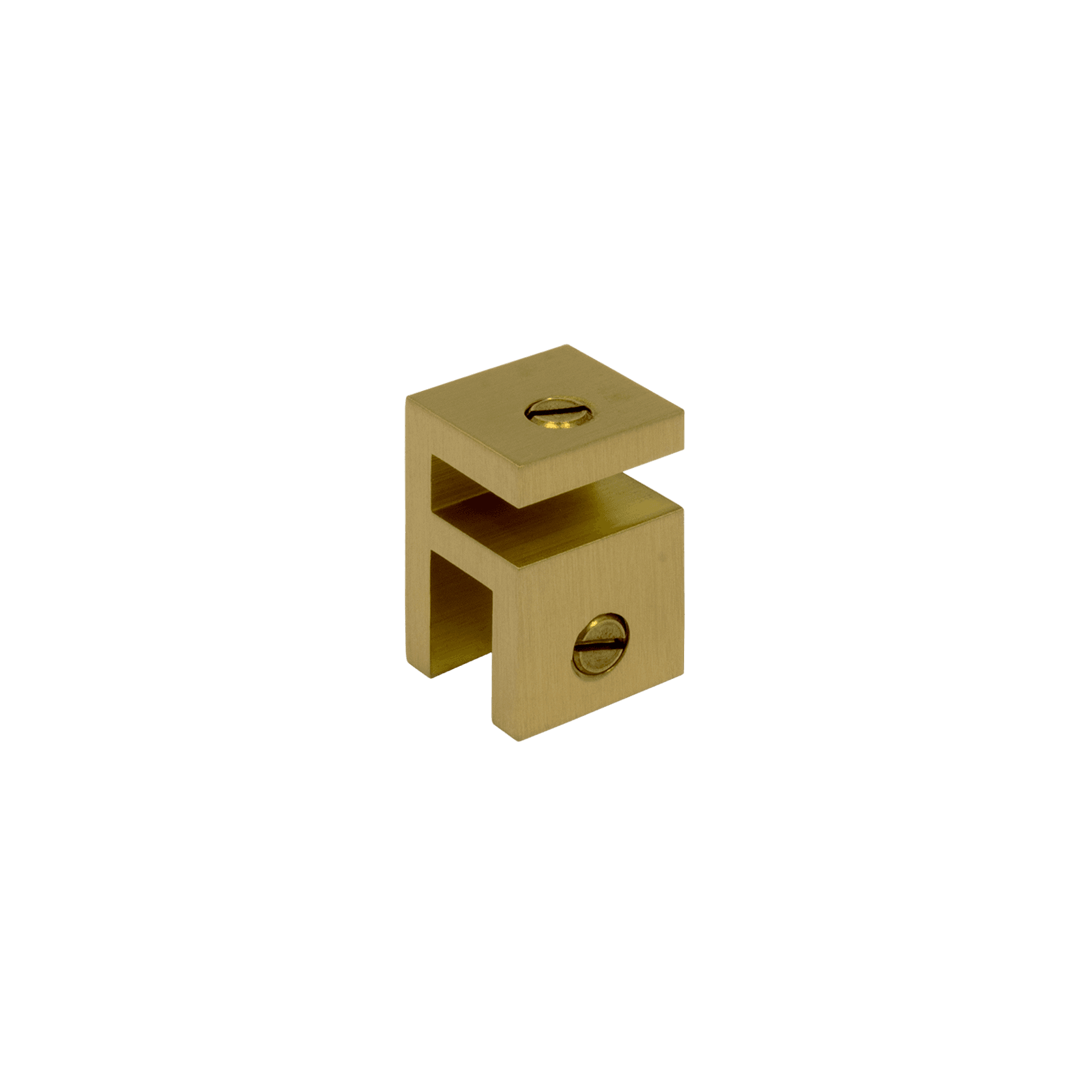 Buddy Shower Glass Bracket Brushed Brass PVD gallery detail image