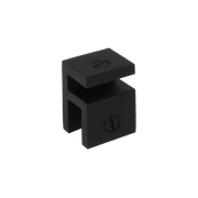 Buddy Shower Glass Bracket Matt Black gallery detail image