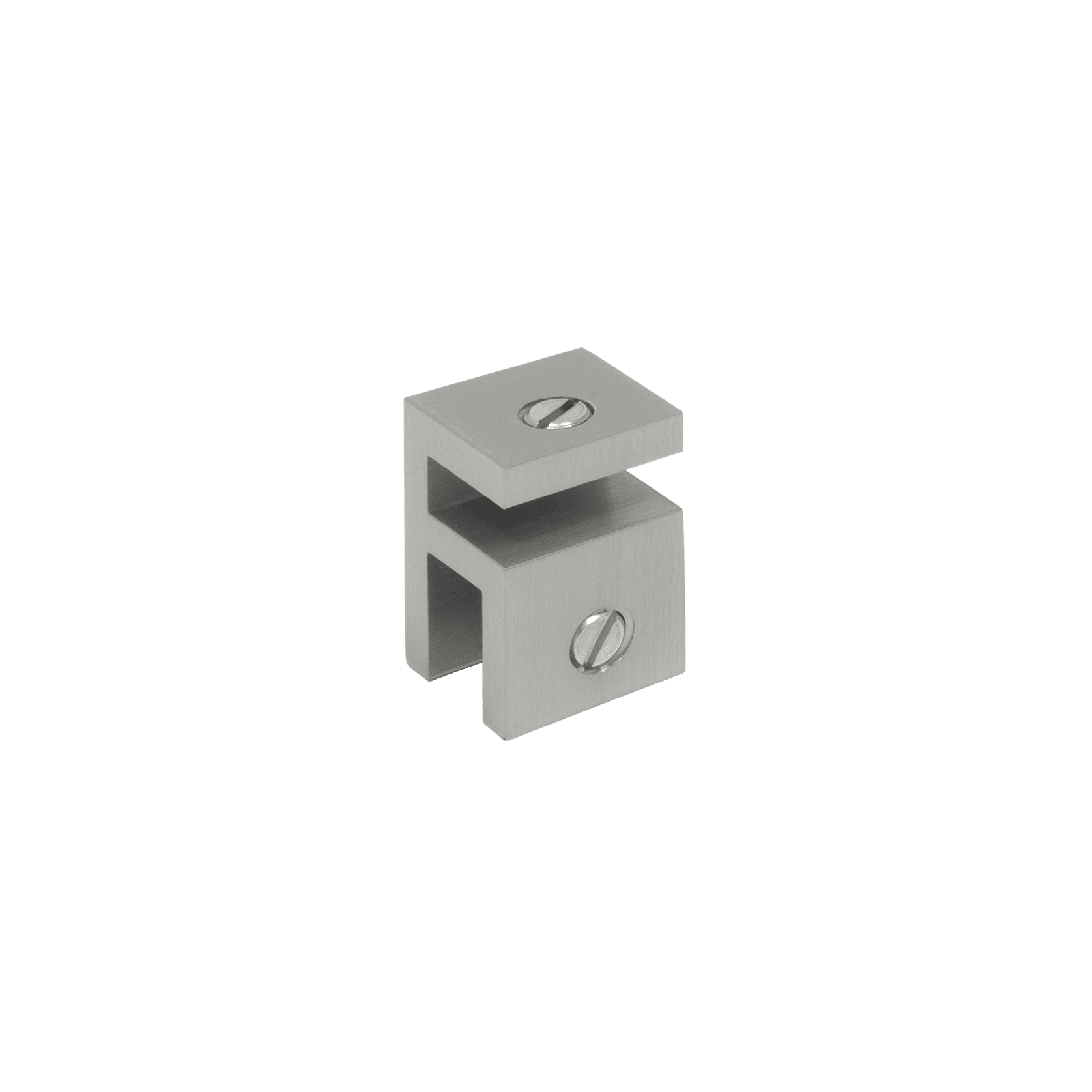 Buddy Shower Glass Bracket Brushed Nickel gallery detail image