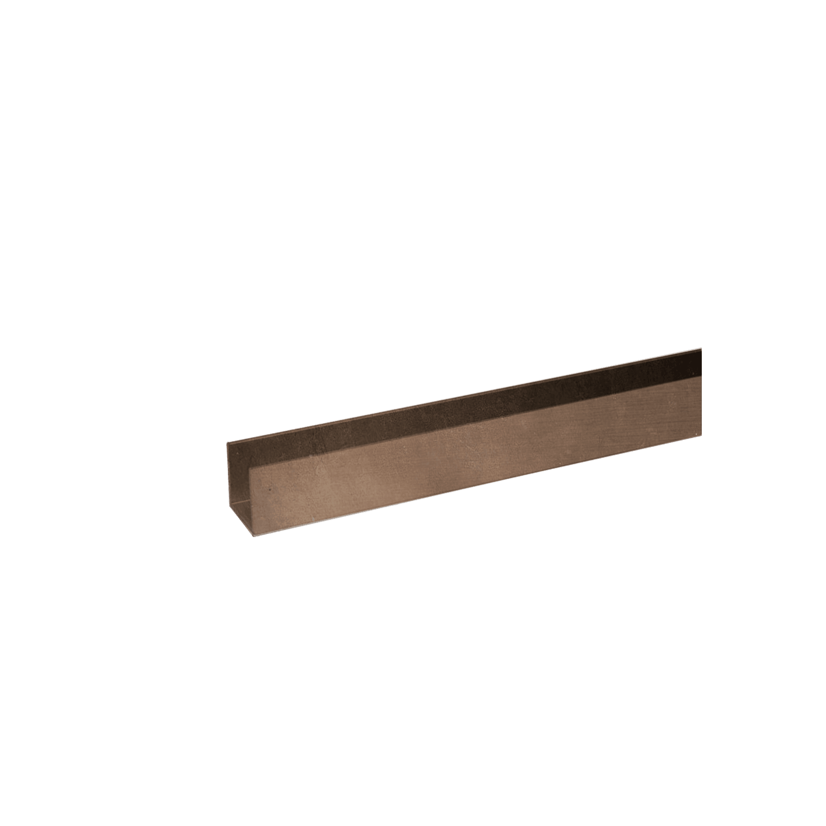 Buddy 18 x 18mm Shower Glass Channel Aged Brass Stable gallery detail image