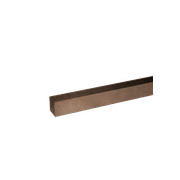 Buddy 18 x 18mm Shower Glass Channel Aged Brass Stable gallery detail image