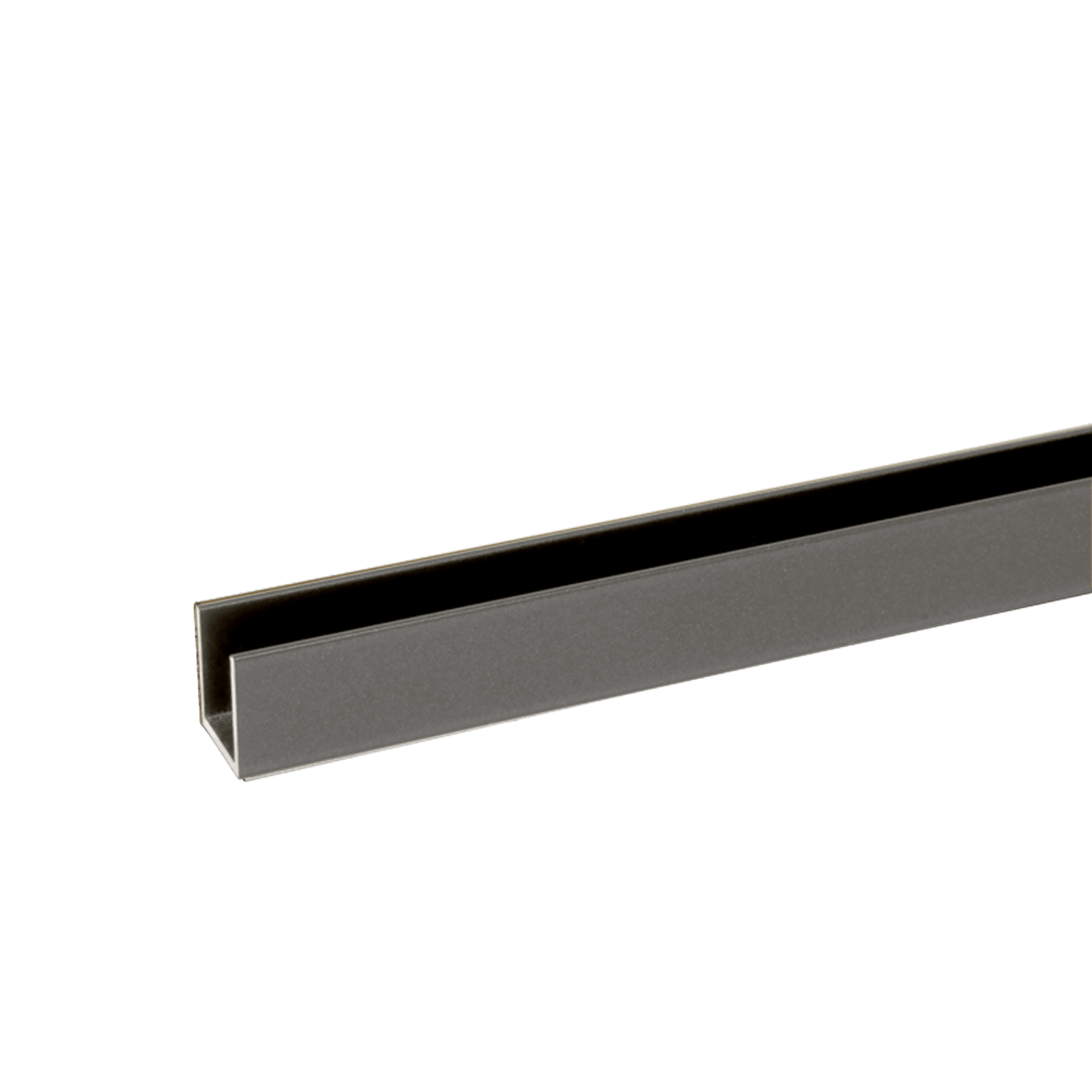 Buddy 18 x 18mm Shower Glass Channel Aged Iron / Gunmetal gallery detail image