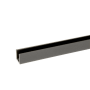 Buddy 18 x 18mm Shower Glass Channel Aged Iron / Gunmetal gallery detail image