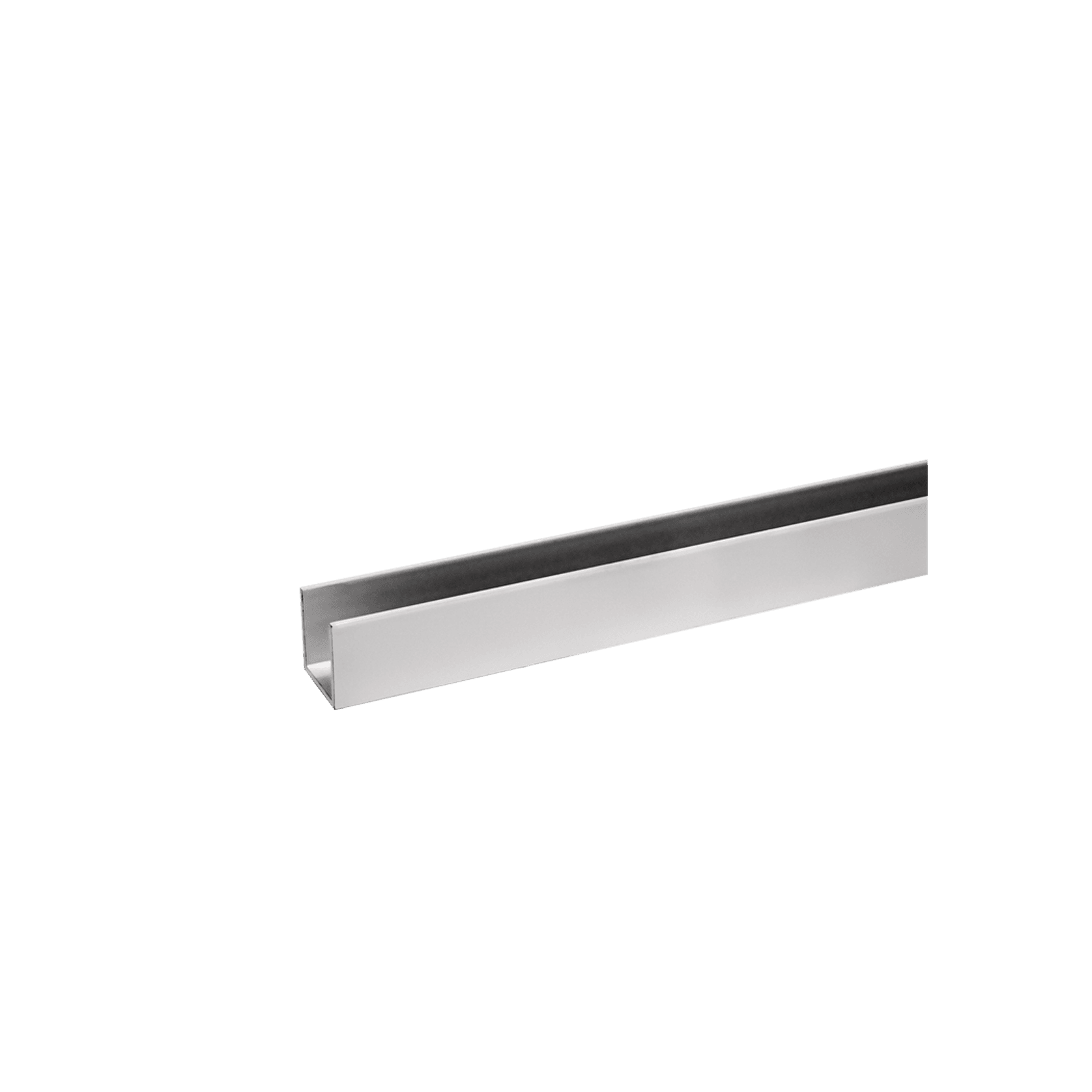 Buddy 18 x 18mm Shower Glass Channel Matt White gallery detail image