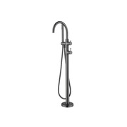 Mica Fluted Freestanding Bath Mixer with Hand Shower gallery detail image