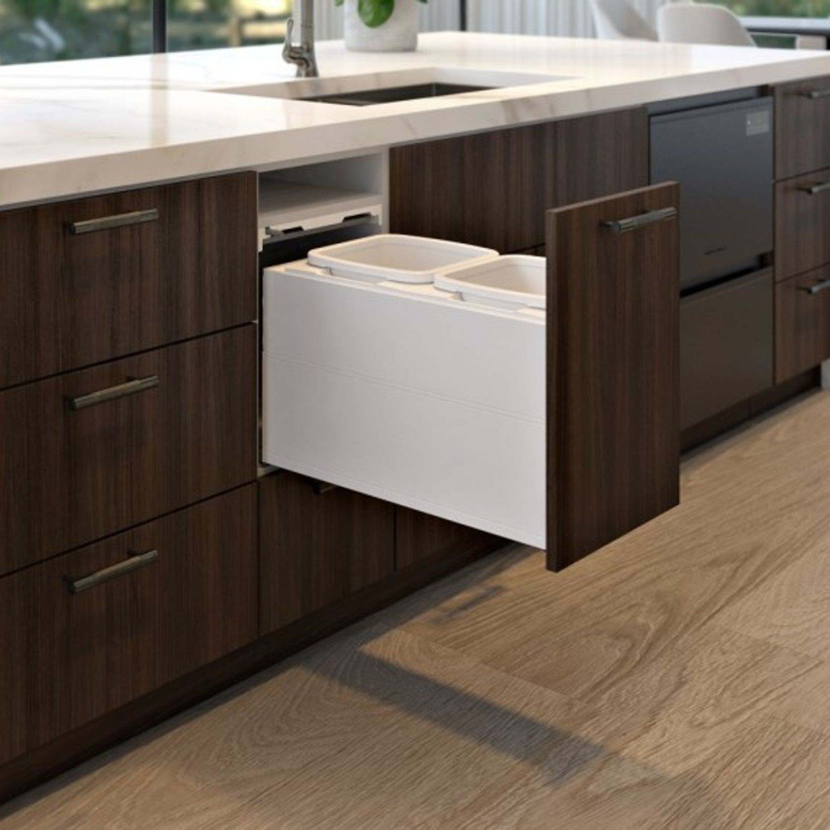 Concelo entro 2x13L for Blum MERIVOBOX 350mm Silk White gallery detail image