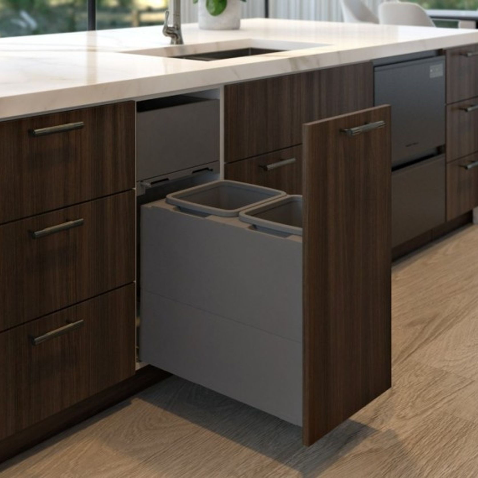 Concelo entro 2x20L for Blum MERIVOBOX 400mm Orion Grey gallery detail image