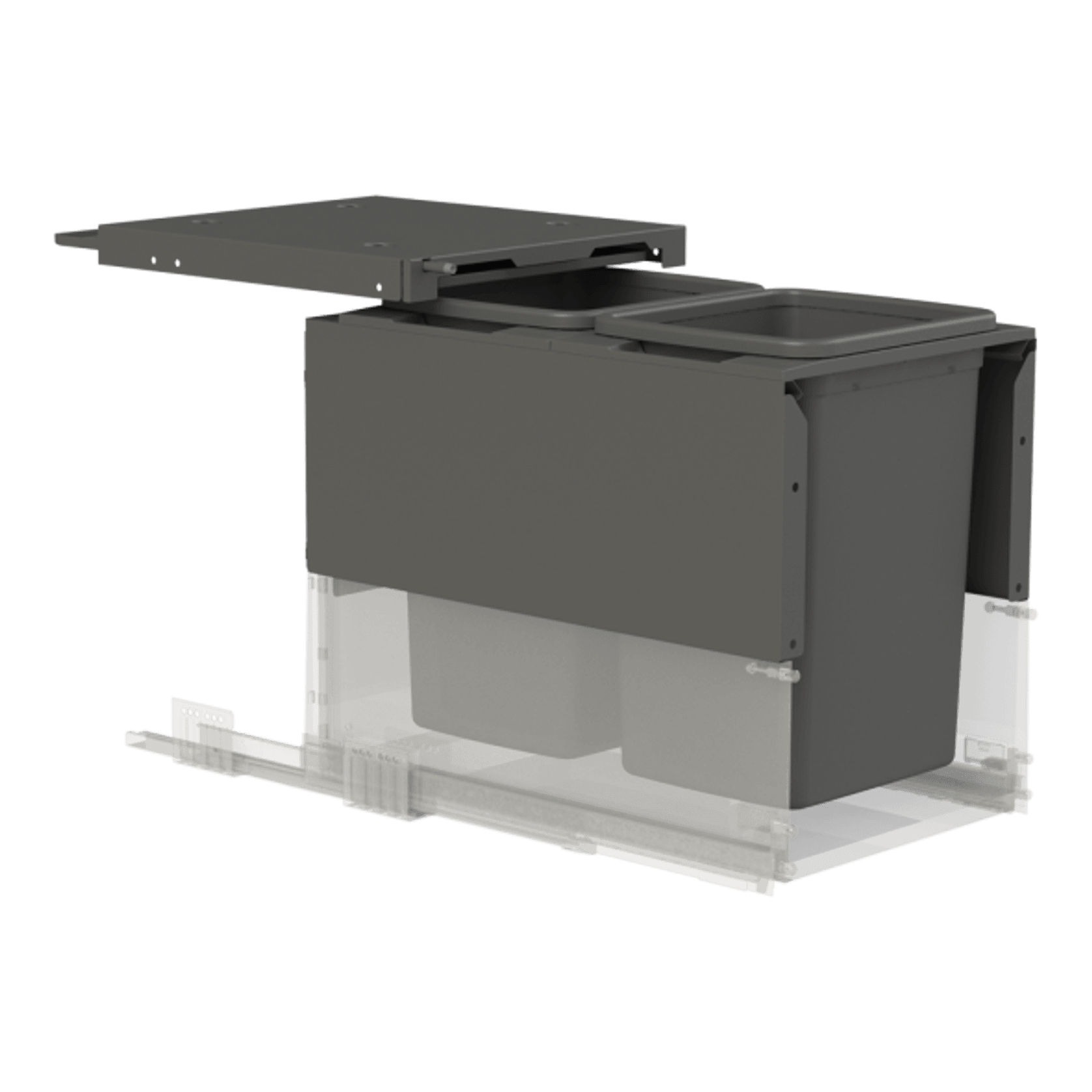 Concelo entro 2x20L for Blum MERIVOBOX 400mm Orion Grey gallery detail image