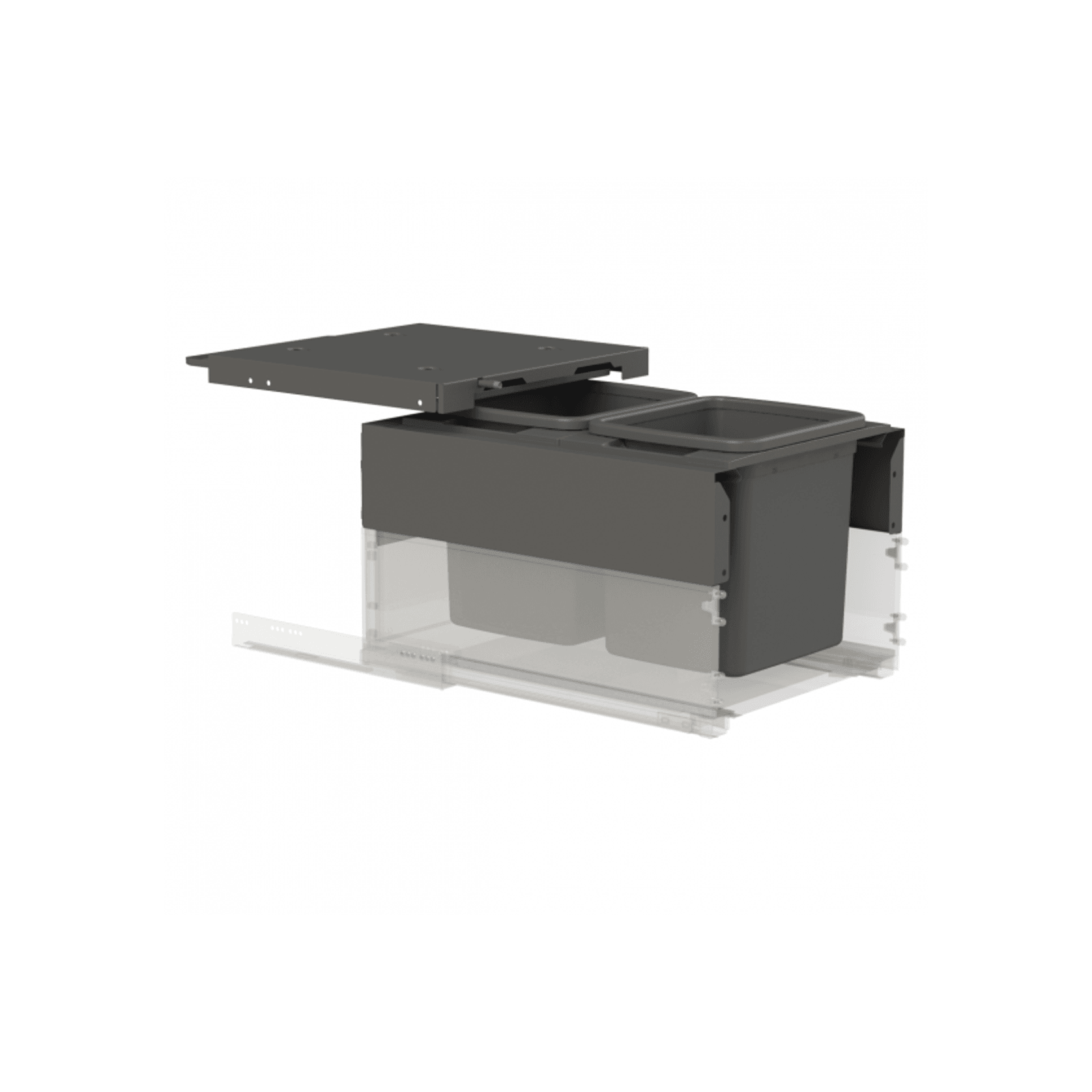 Concelo entro 2x15L for Blum LEGRABOX 450mm Orion Grey gallery detail image