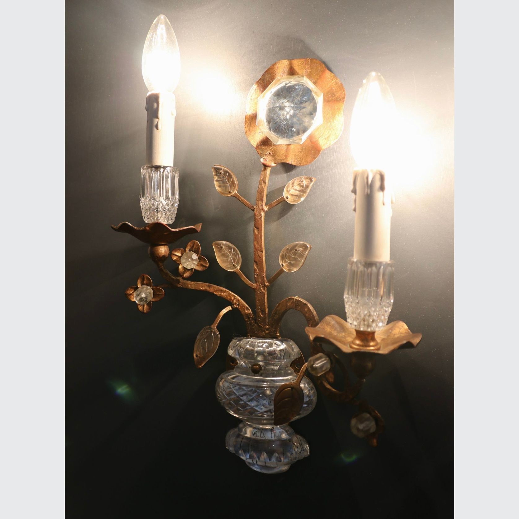 Mid Century Hollywood Regency Wall Sconces gallery detail image