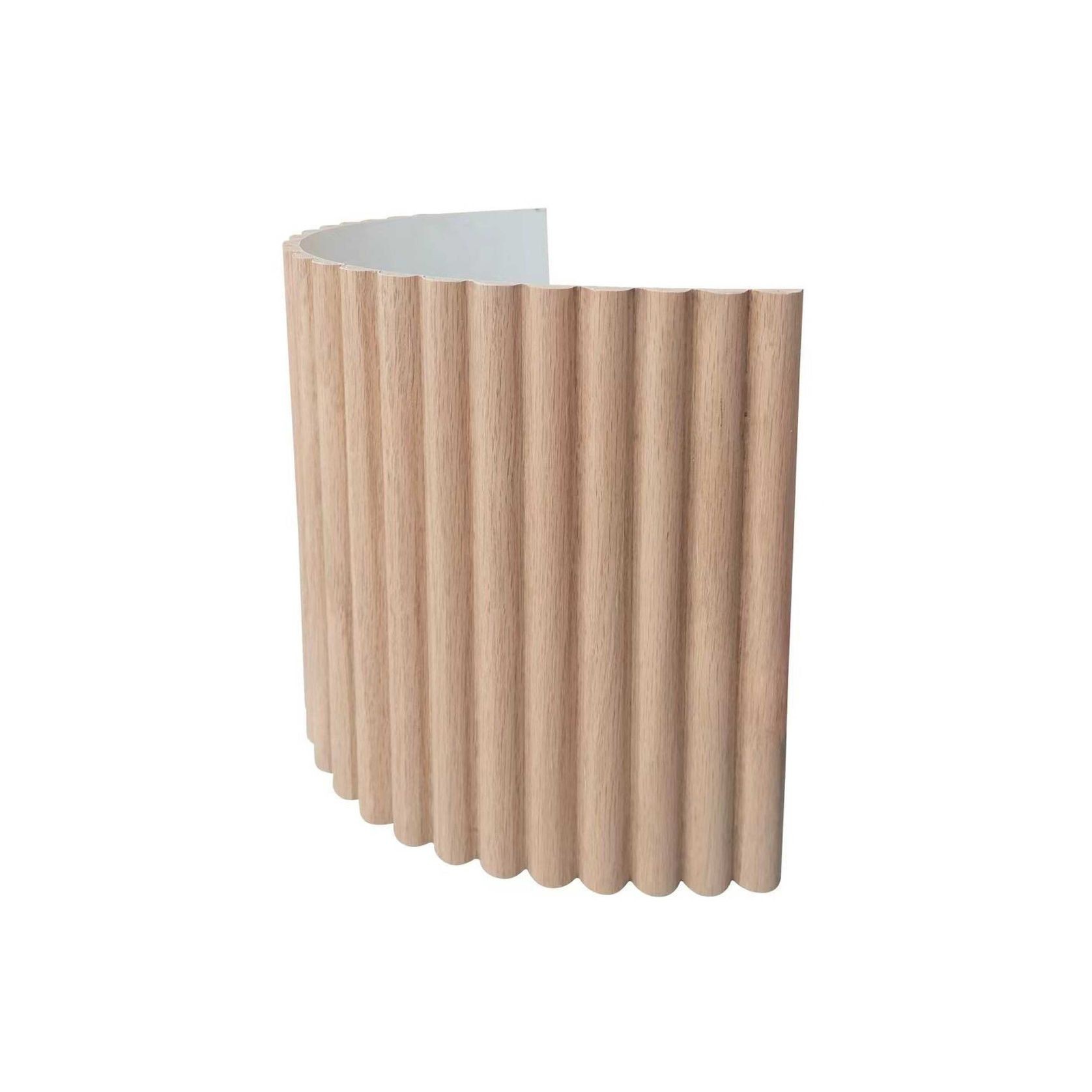 WOODFLEX® FLOW Flexible Wooden Wall Panel - Oak Veneer - 2700mm x 600mm - Half Round 37.5mm gallery detail image
