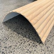 WOODFLEX® FLOW Flexible Wooden Wall Panel - Oak Veneer - 2700mm x 600mm - Half Round 37.5mm gallery detail image