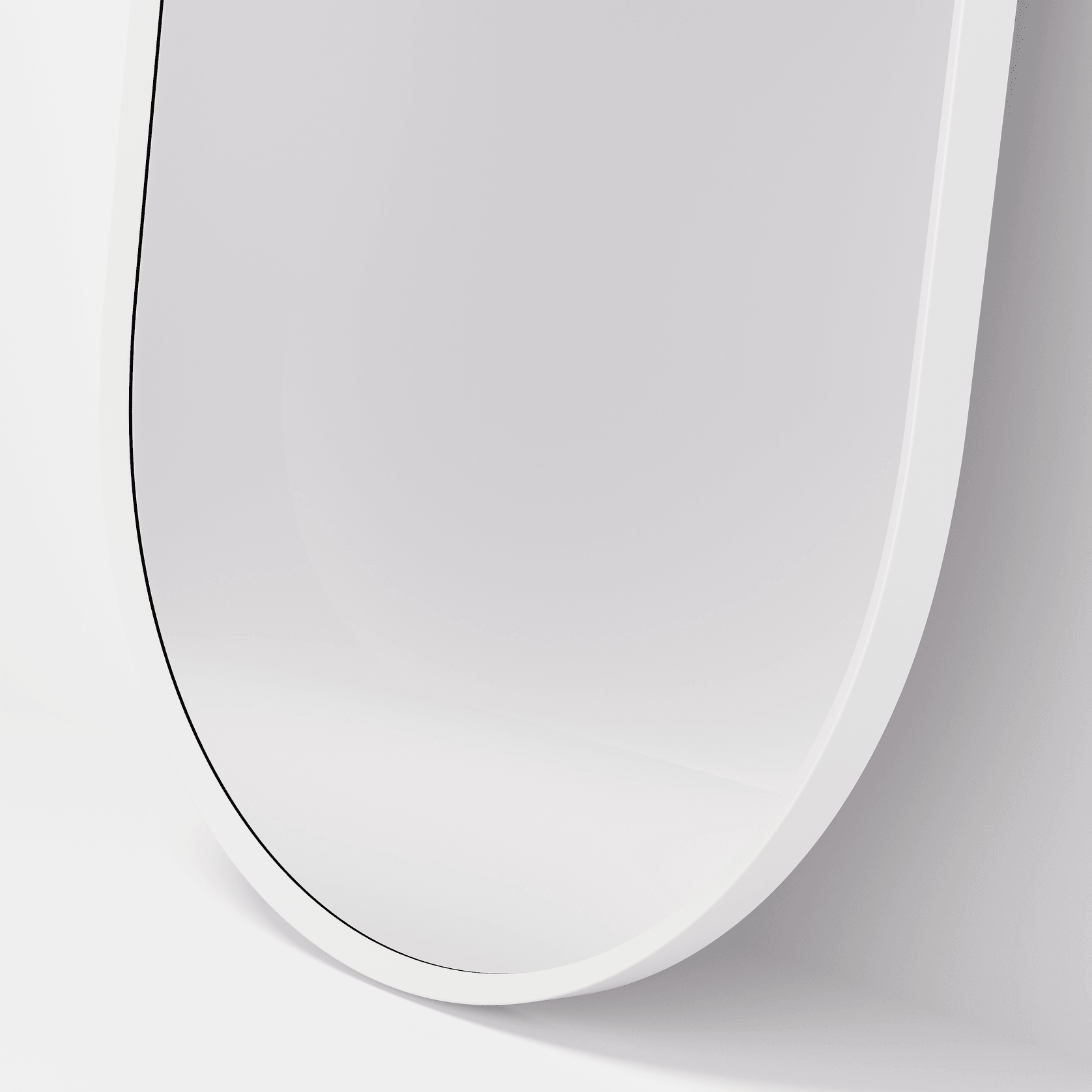Code Aspect Oval Mirror | White gallery detail image