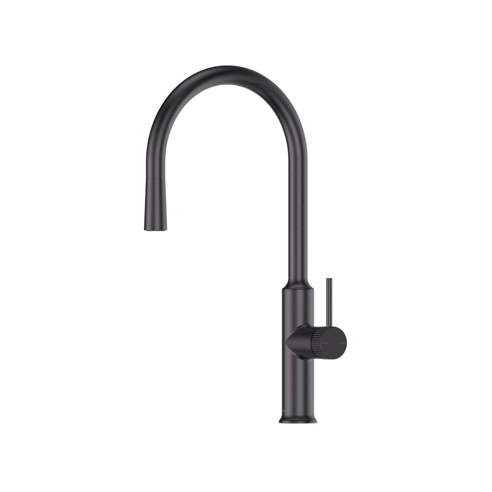 Nature Lineare Pull Down Sink Mixer | Textured Handle gallery detail image