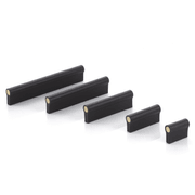 Premium Como Leather Pull - Black gallery detail image