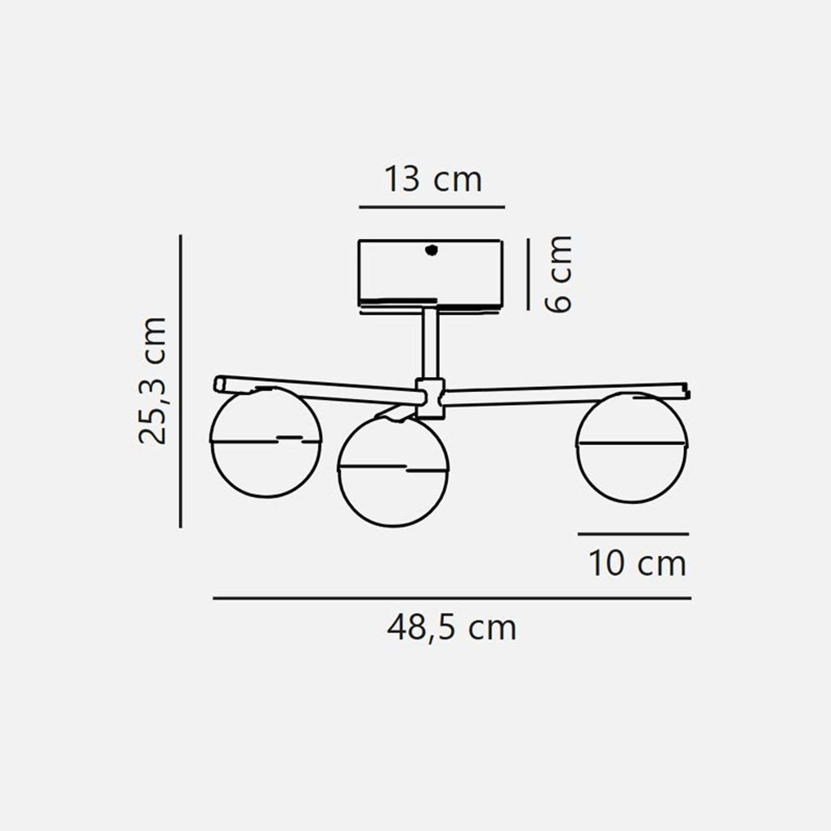 Contina Ceiling 3-Light gallery detail image