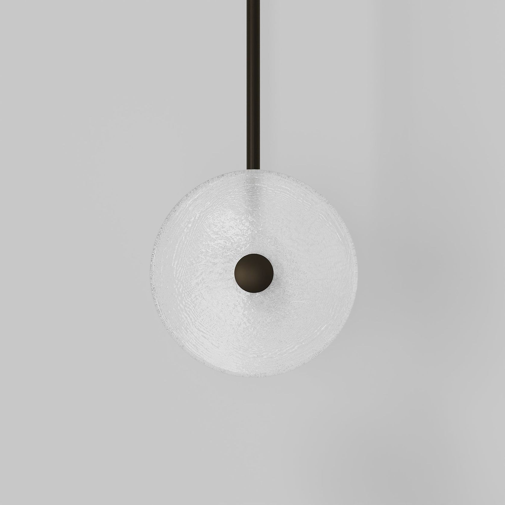 Coral Duo Rod Pendant - Frosted gallery detail image