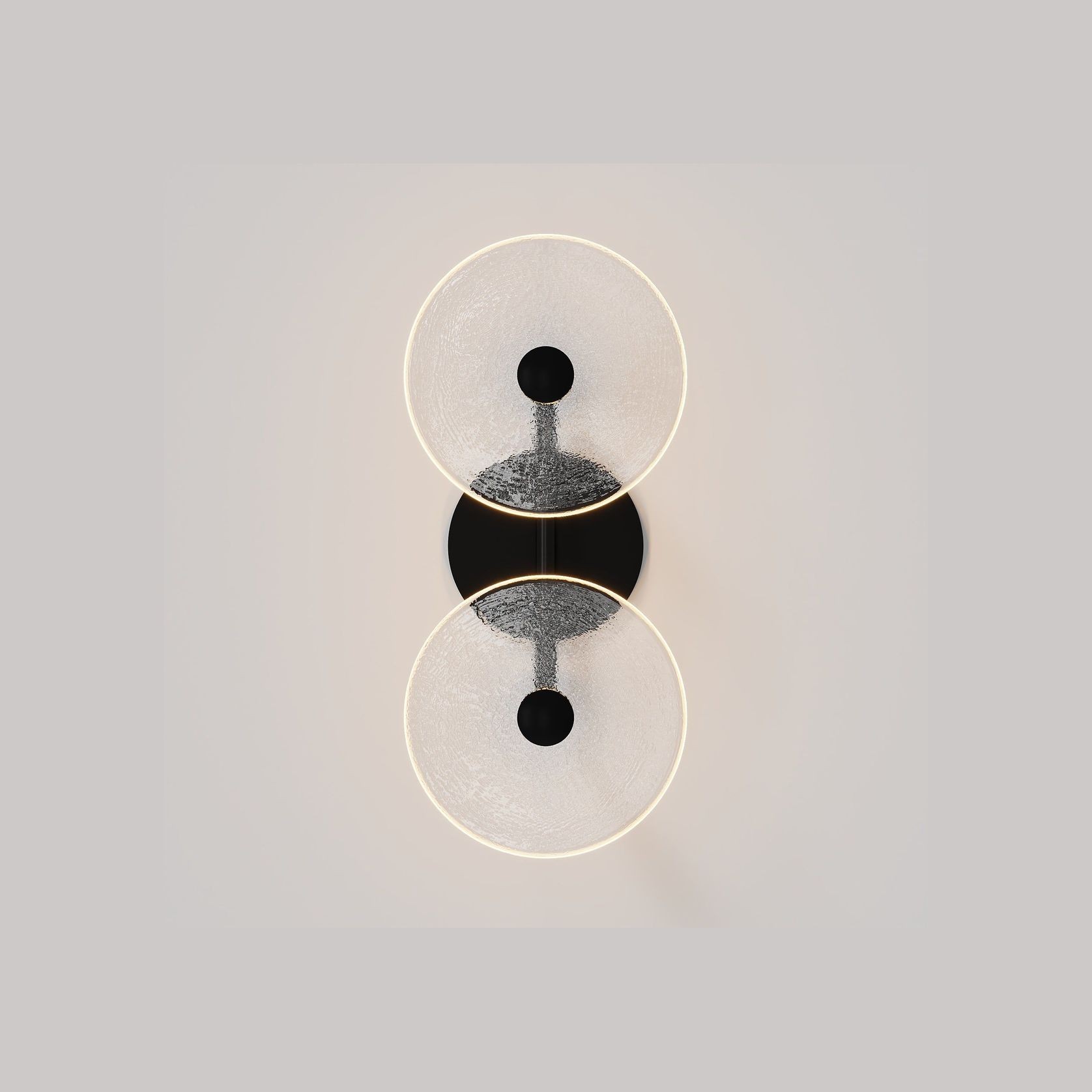Coral Duo Rod Wall Light - (Centered) gallery detail image