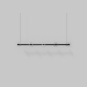 Coral Linear Bar Pendant - Clear Glass gallery detail image