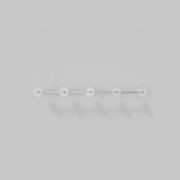 Coral Linear Bar Pendant - Frosted Glass gallery detail image