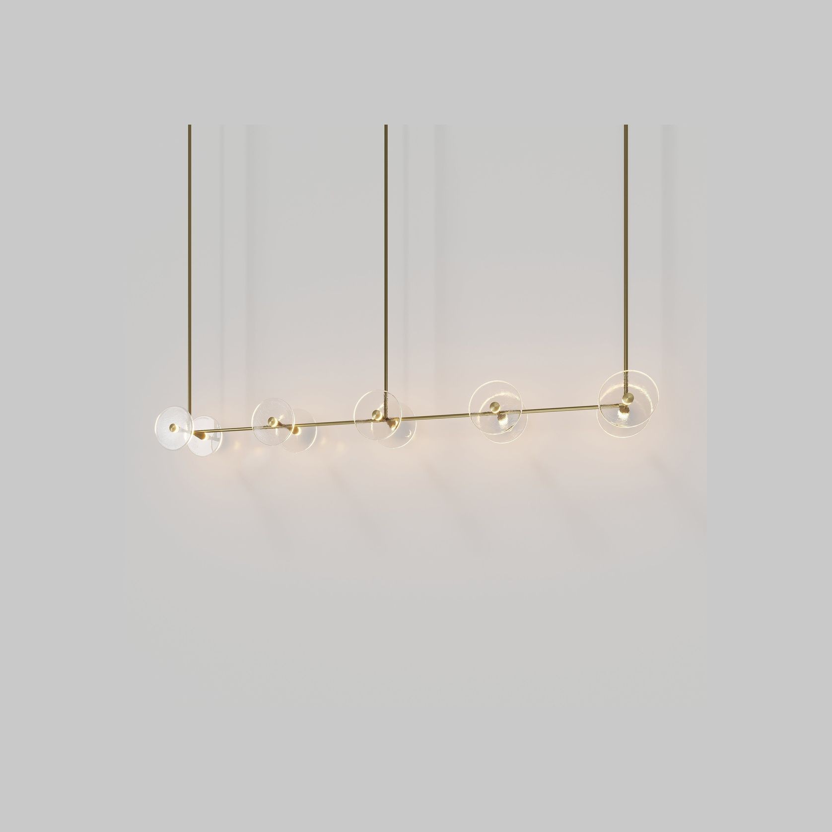 Coral Linear Rod Pendant (Ten Coral Pieces) gallery detail image