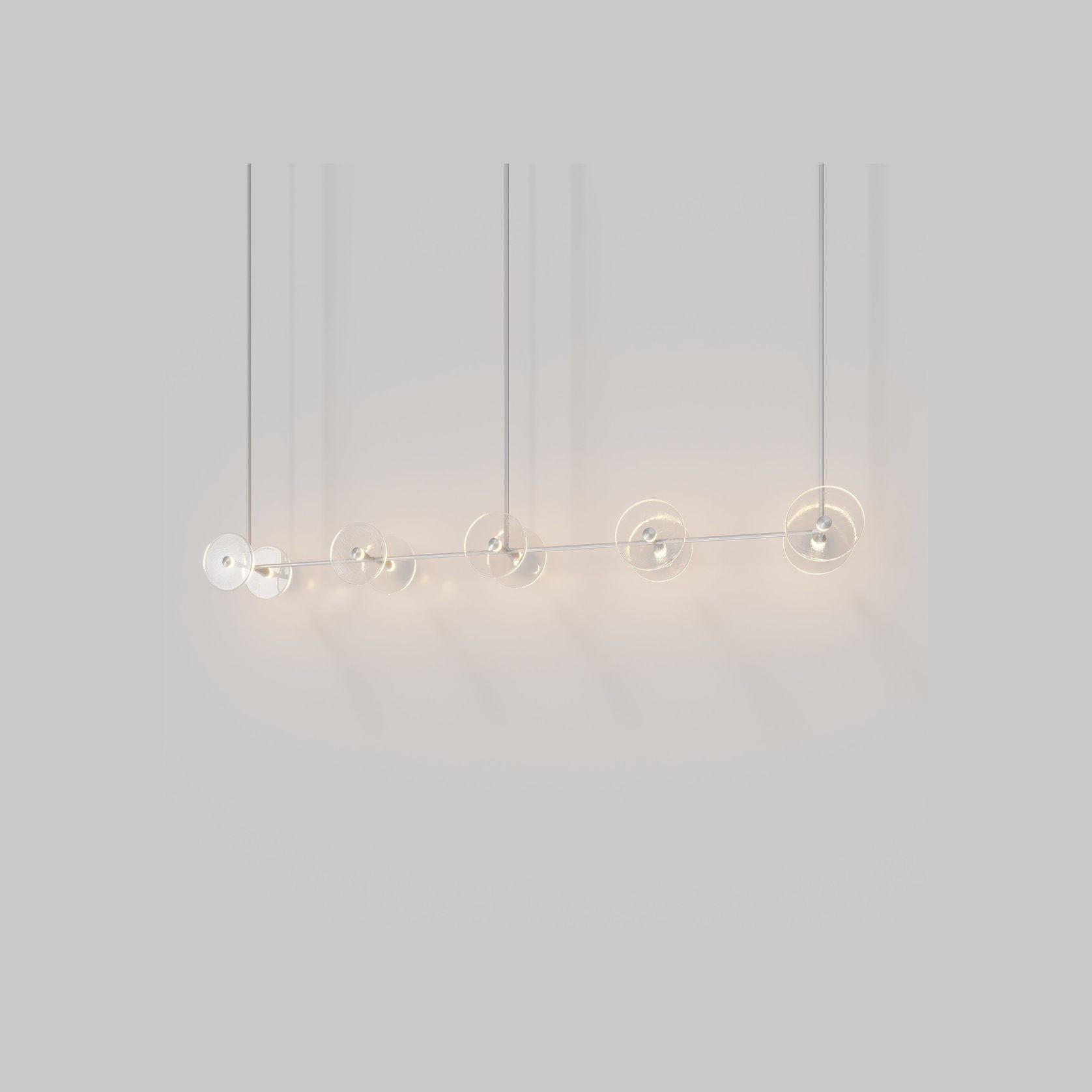 Coral Linear Rod Pendant (Ten Coral Pieces) gallery detail image