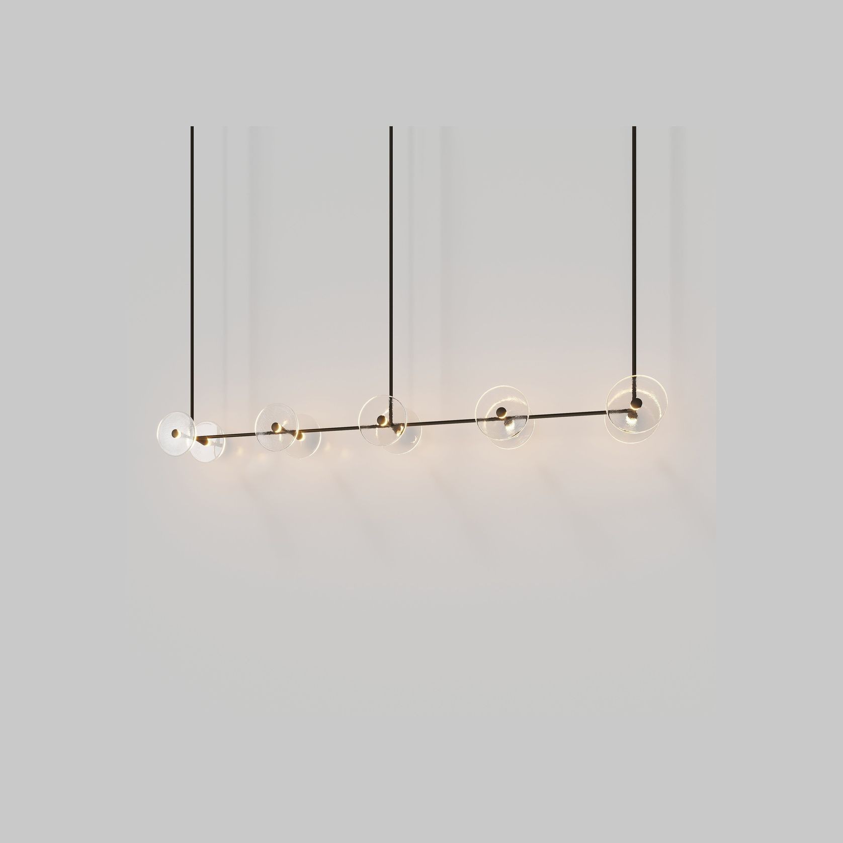 Coral Linear Rod Pendant (Ten Coral Pieces) gallery detail image