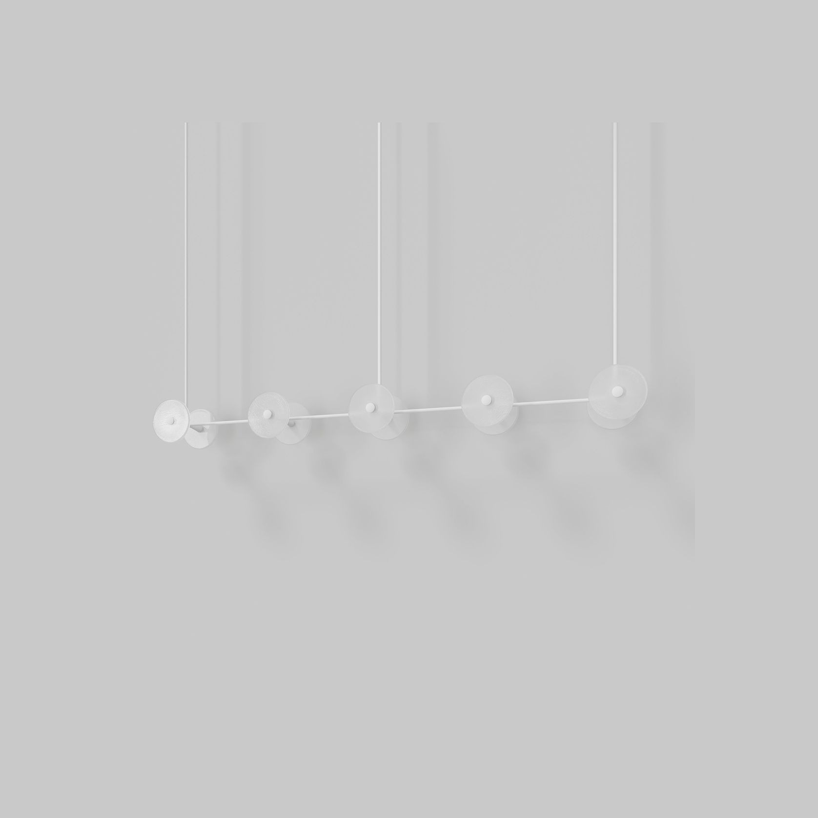 Coral Linear Rod Pendant (Ten Coral Pieces) gallery detail image