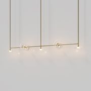 Coral Linear Rod Pendant (Seven Coral Pieces) gallery detail image
