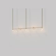 Coral Linear Rod Pendant (Seven Coral Pieces) gallery detail image