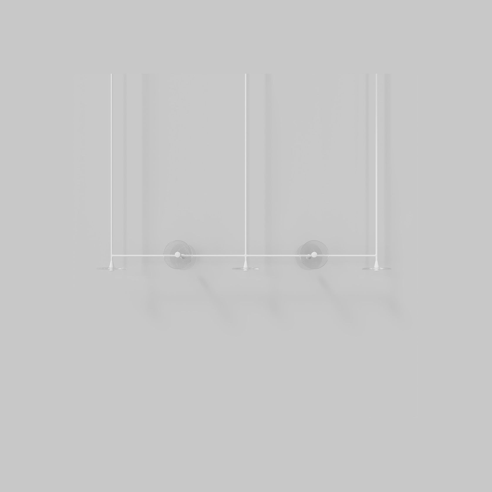 Coral Linear Rod Pendant (Seven Coral Pieces) gallery detail image