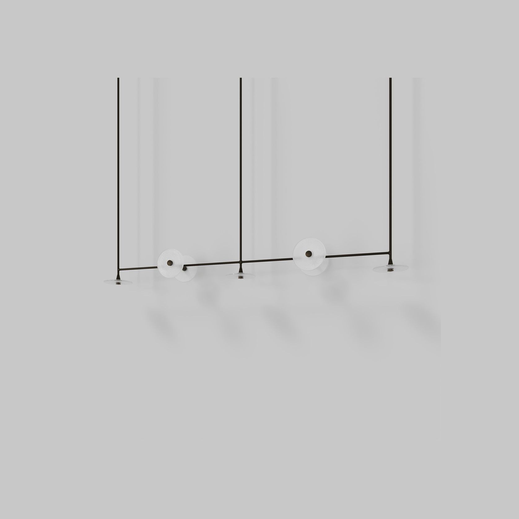 Coral Linear Rod Pendant (Seven Coral Pieces) gallery detail image