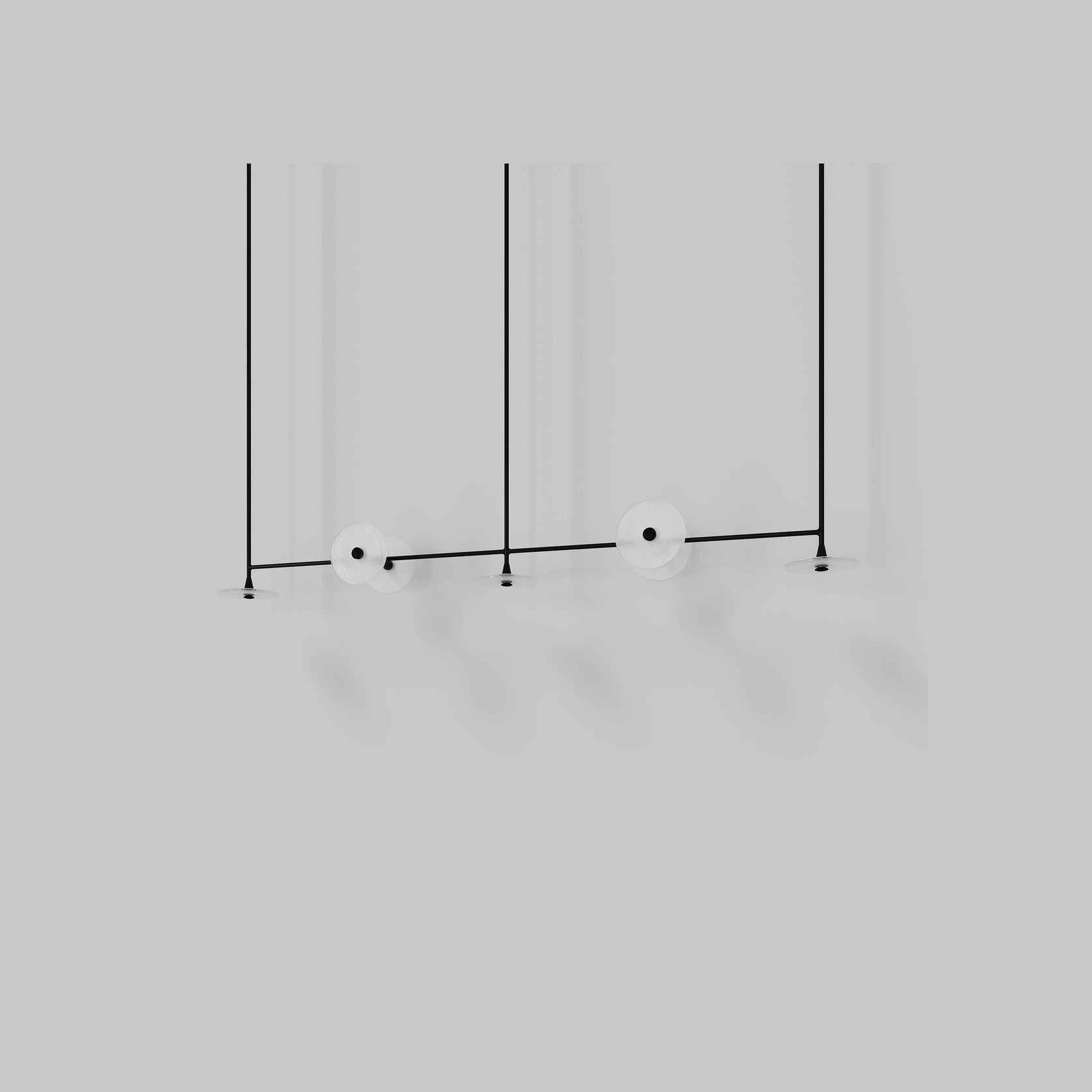 Coral Linear Rod Pendant (Seven Coral Pieces) gallery detail image