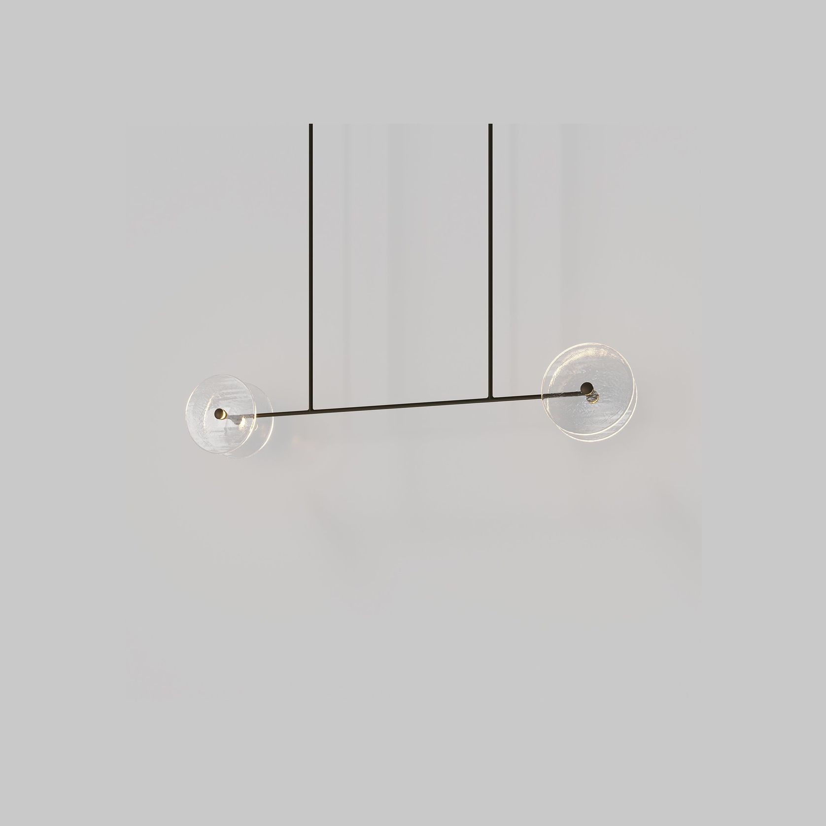 Coral Linear Rod Pendant ( Four Coral Pieces ) gallery detail image