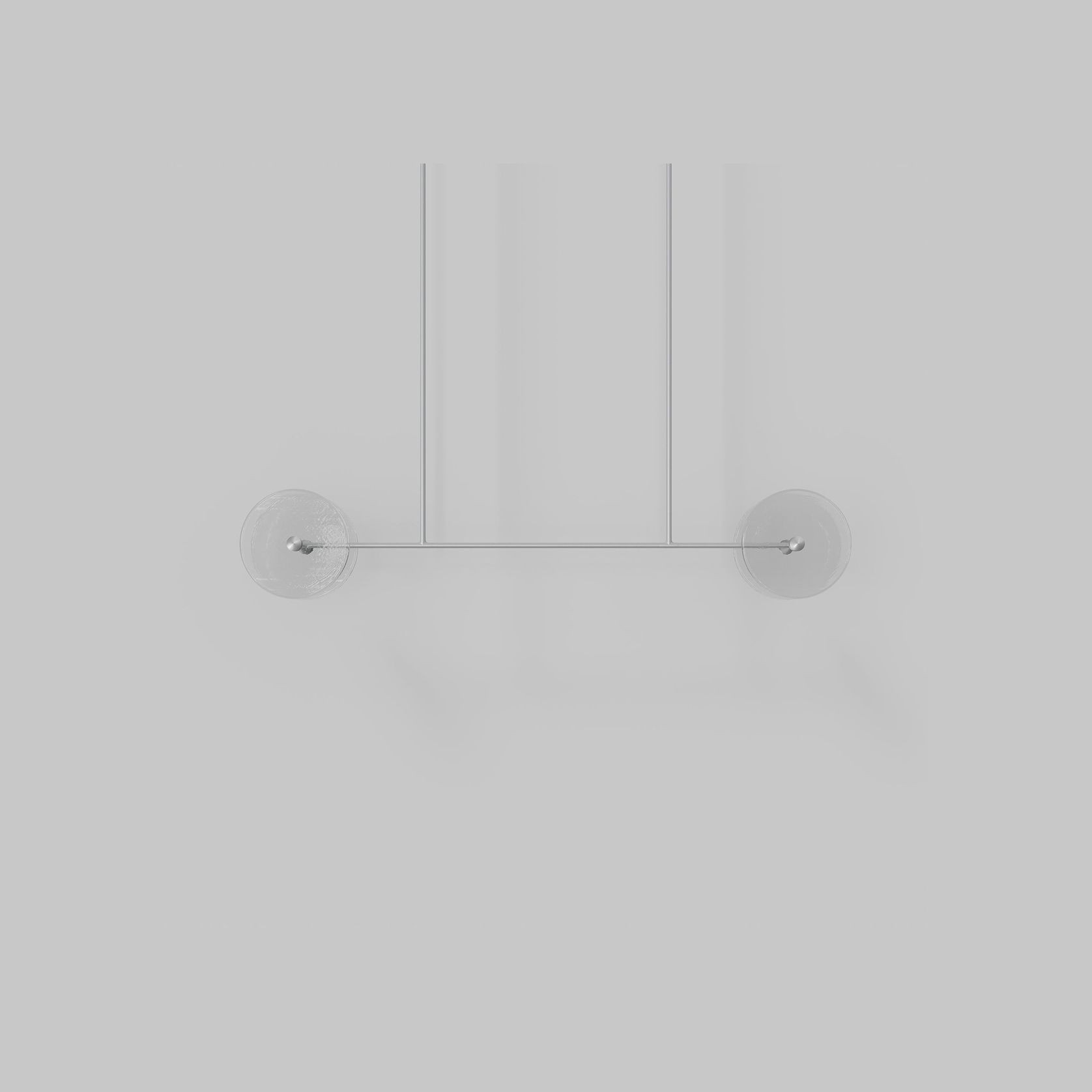 Coral Linear Rod Pendant ( Four Coral Pieces ) gallery detail image