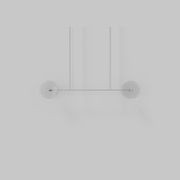 Coral Linear Rod Pendant ( Four Coral Pieces ) gallery detail image