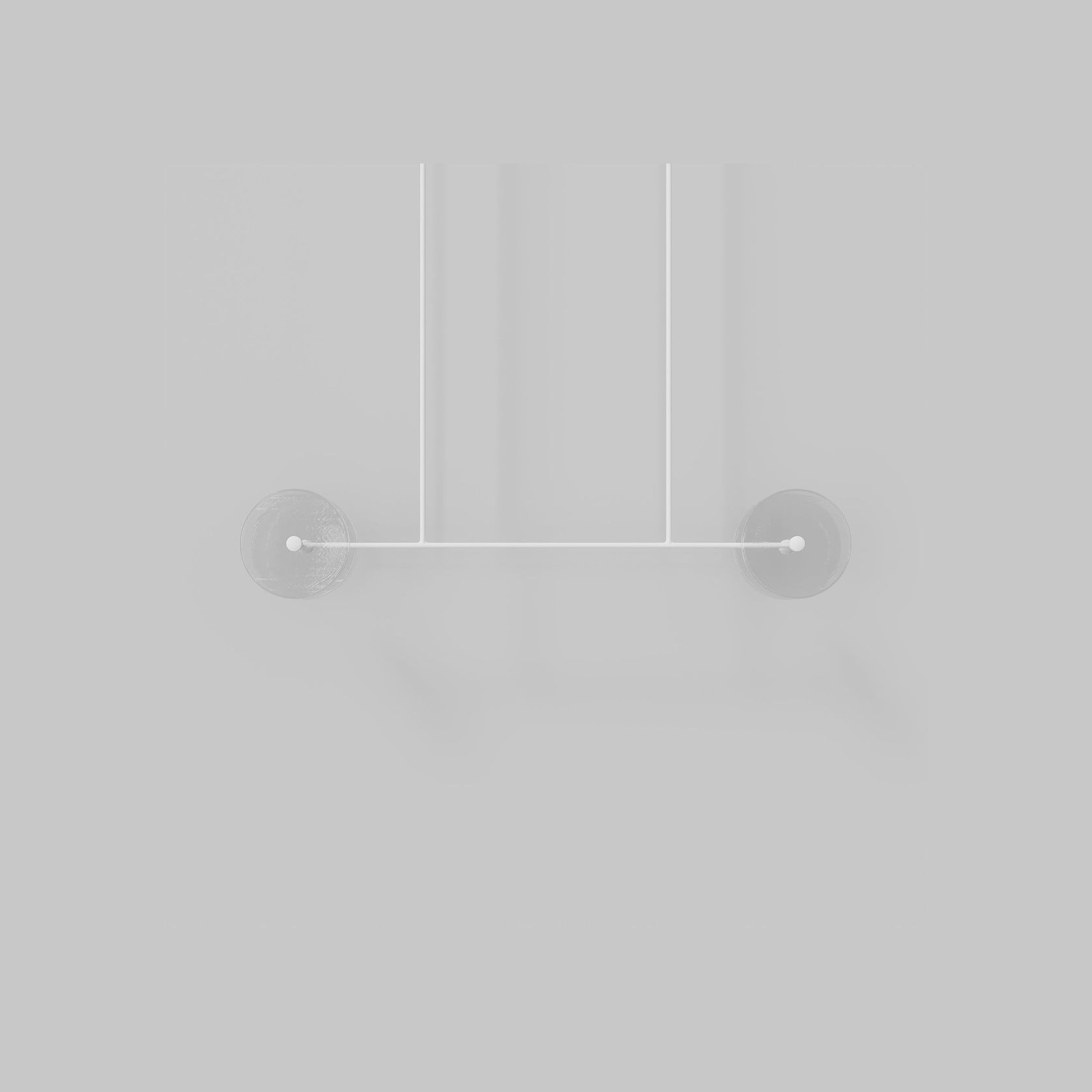 Coral Linear Rod Pendant ( Four Coral Pieces ) gallery detail image