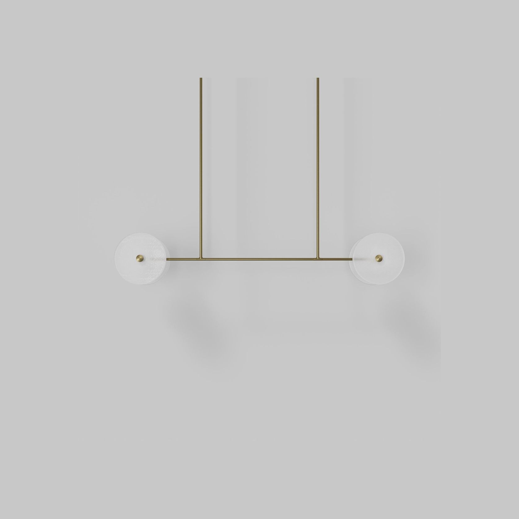 Coral Linear Rod Pendant ( Four Coral Pieces ) gallery detail image