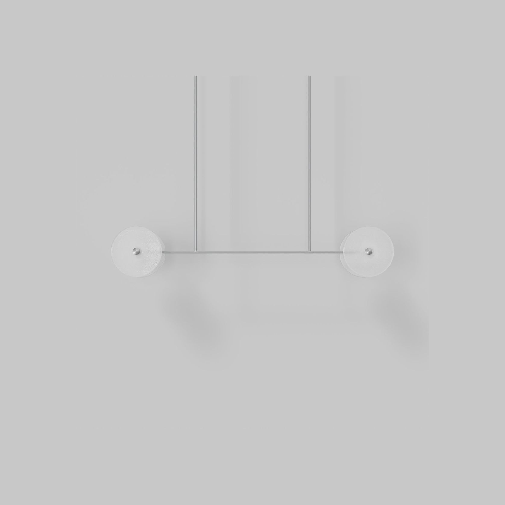 Coral Linear Rod Pendant ( Four Coral Pieces ) gallery detail image