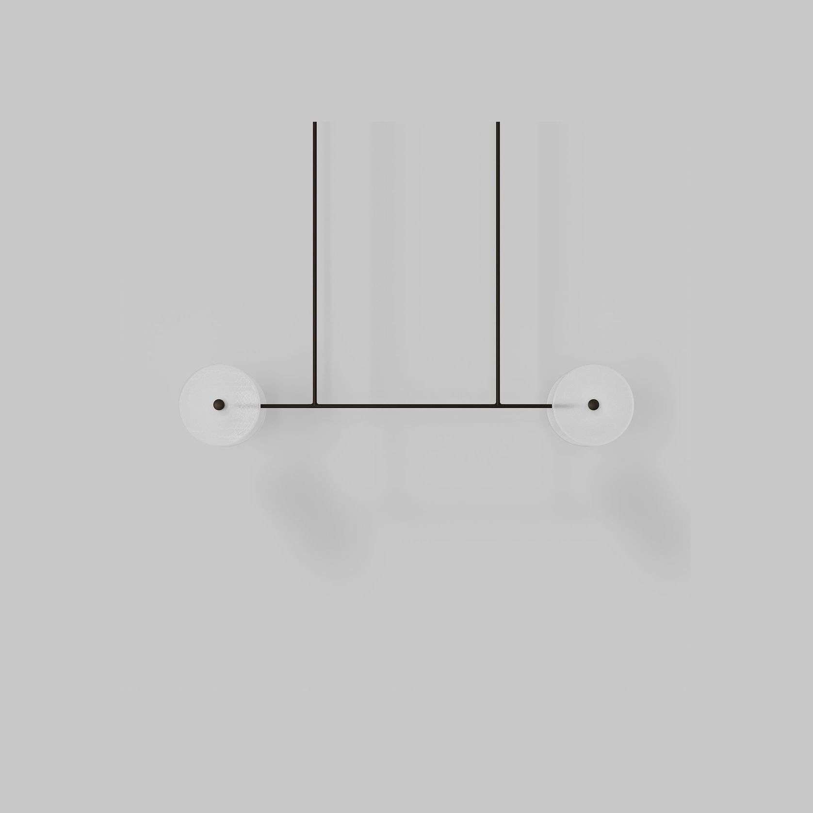 Coral Linear Rod Pendant ( Four Coral Pieces ) gallery detail image