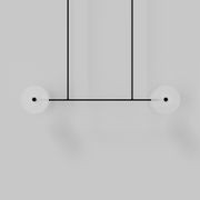 Coral Linear Rod Pendant ( Four Coral Pieces ) gallery detail image