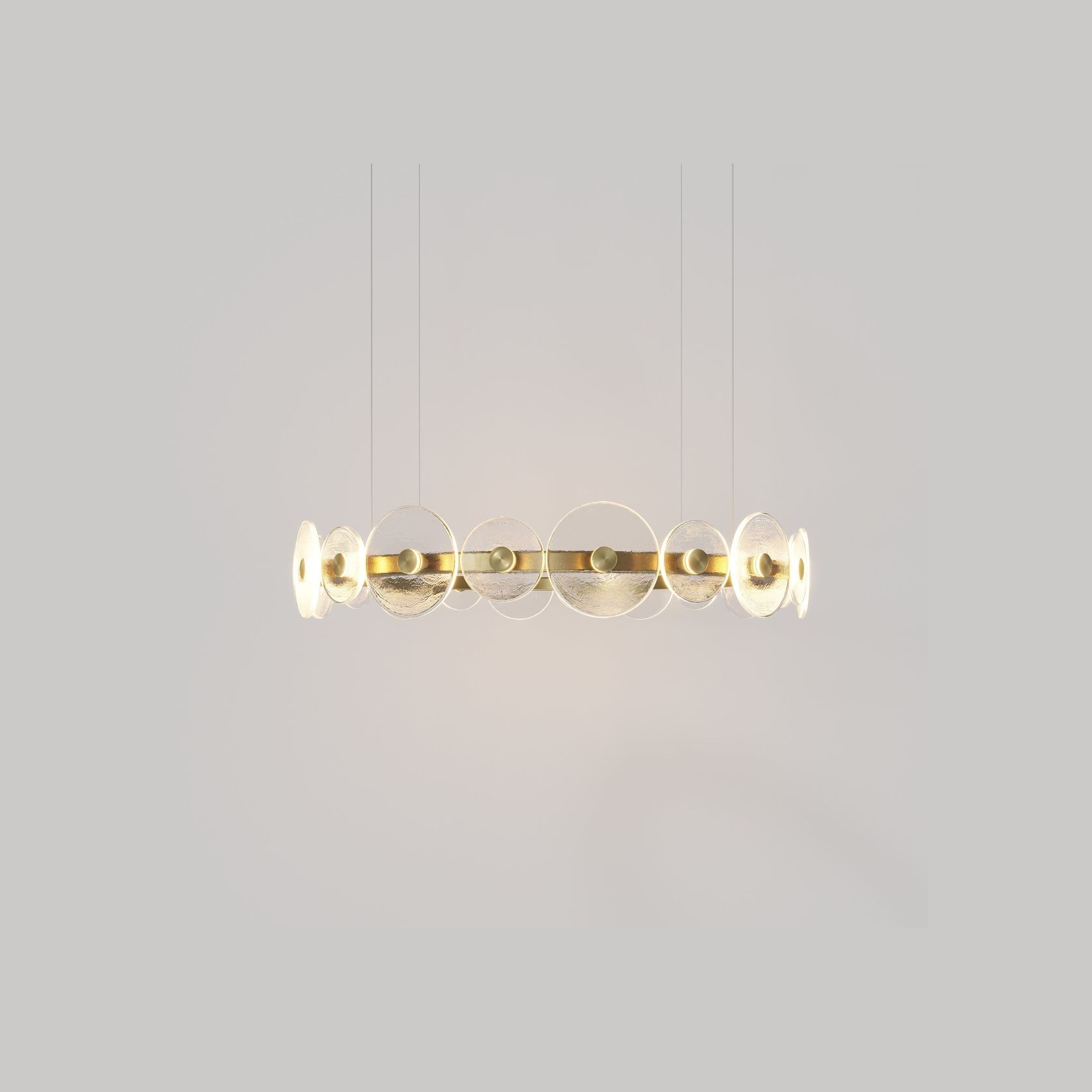 Coral Ring Pendant (20) - Clear Glass gallery detail image