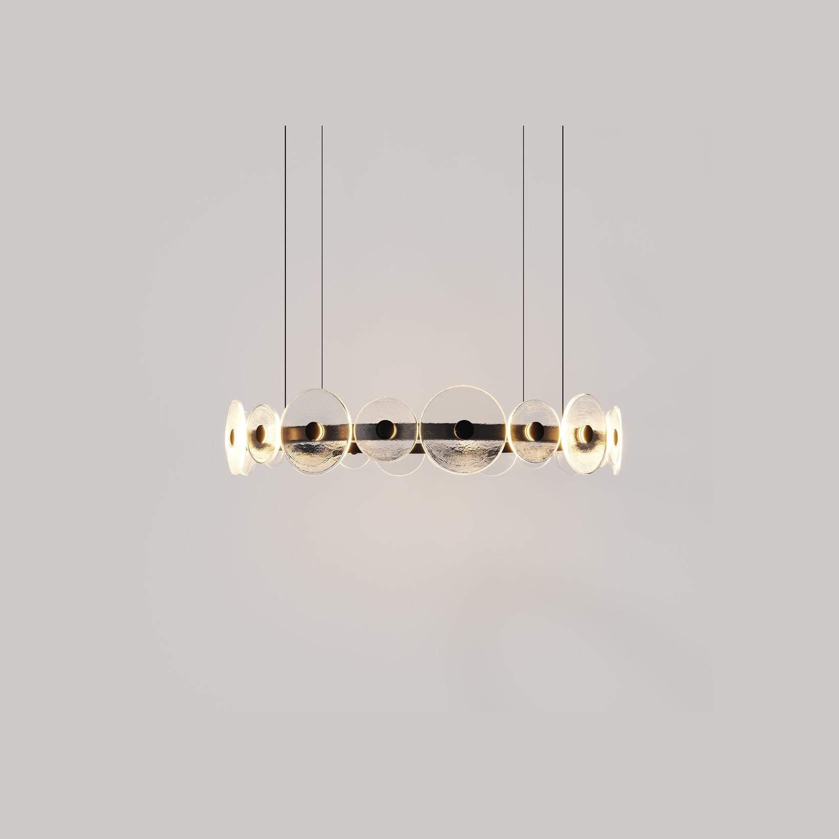 Coral Ring Pendant (20) - Clear Glass gallery detail image