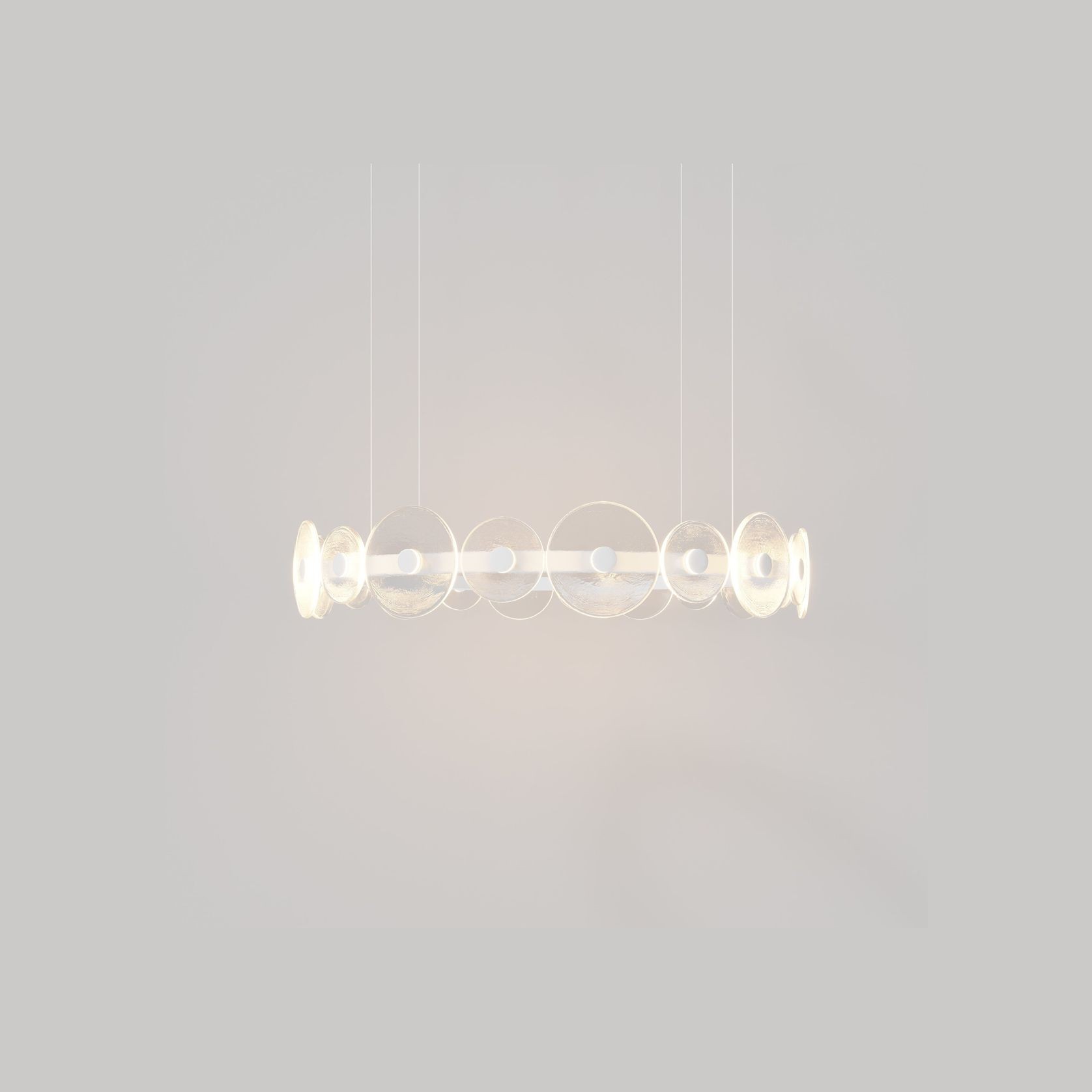 Coral Ring Pendant (20) - Clear Glass gallery detail image