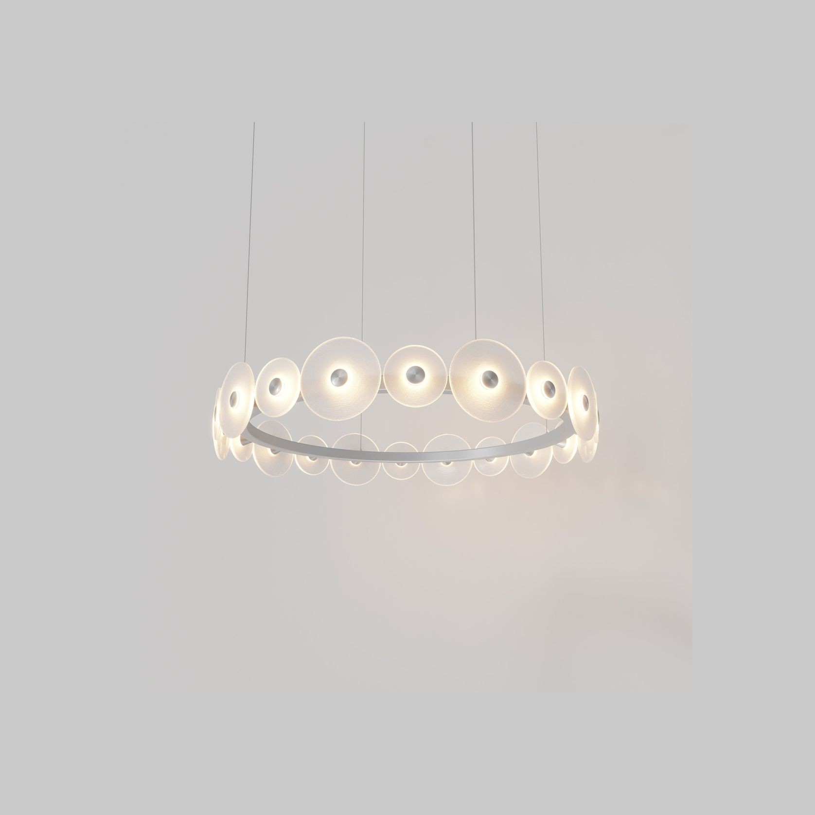 Coral Ring Pendant (20) - Frosted Glass gallery detail image