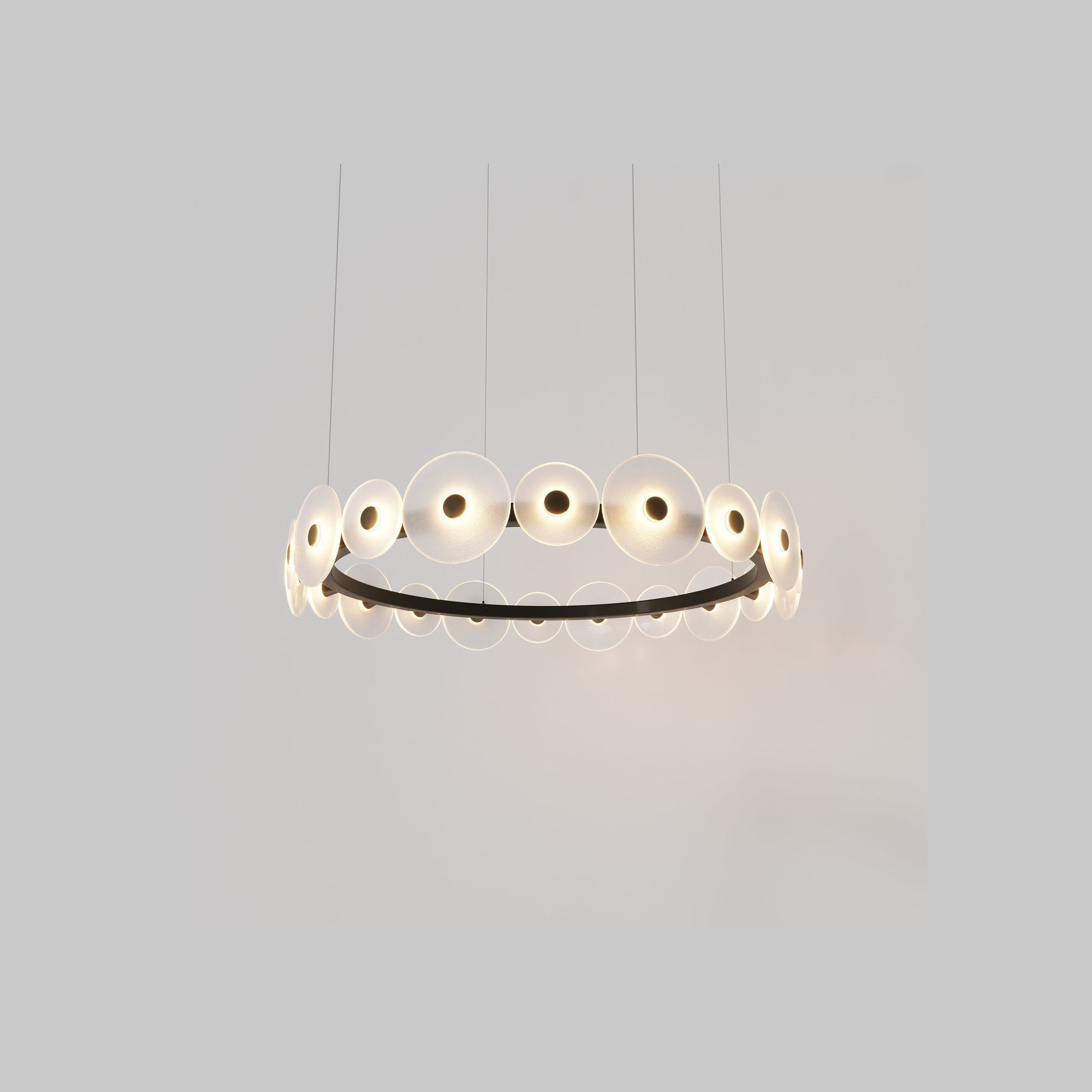 Coral Ring Pendant (20) - Frosted Glass gallery detail image