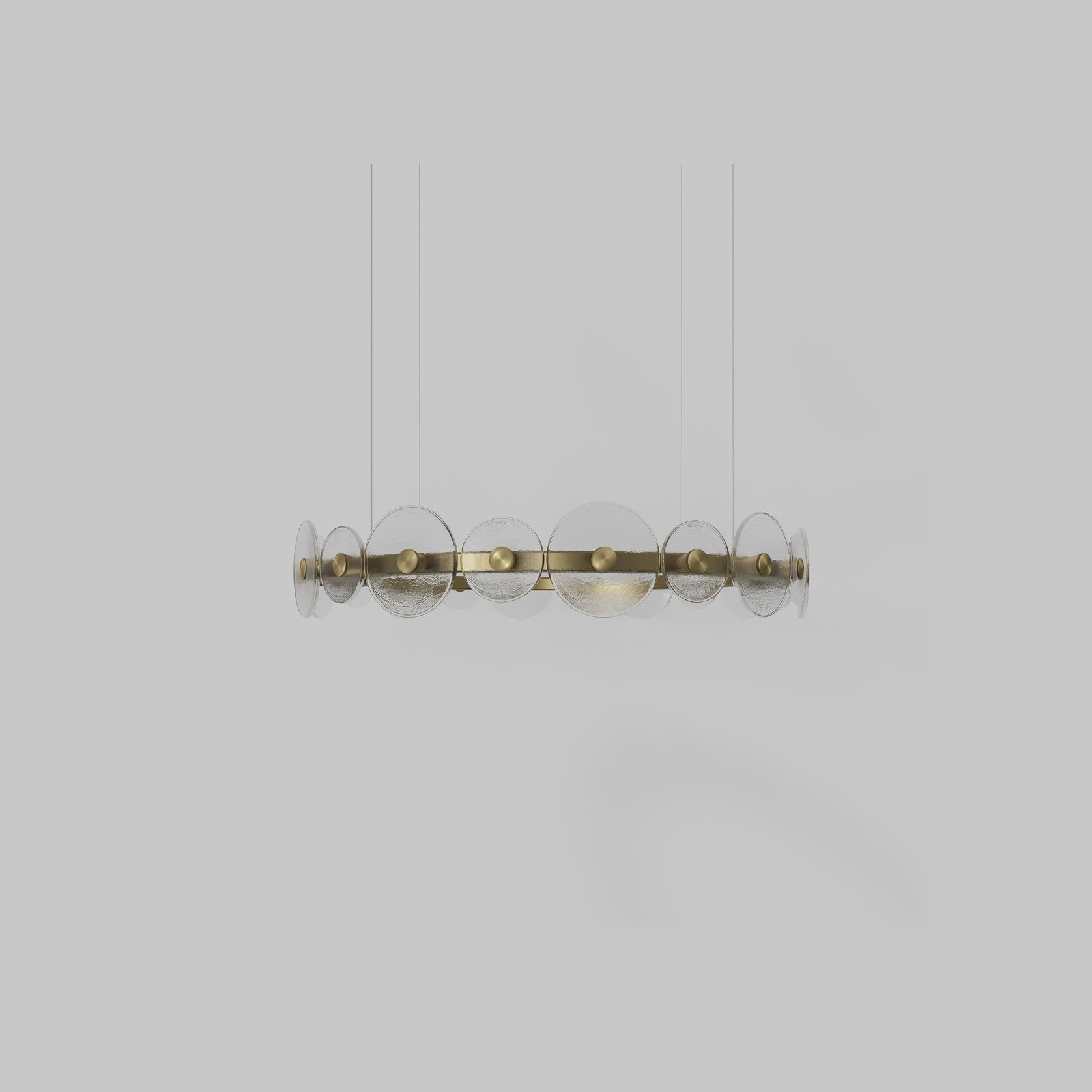 Coral Ring Pendant (20) - Clear Glass gallery detail image